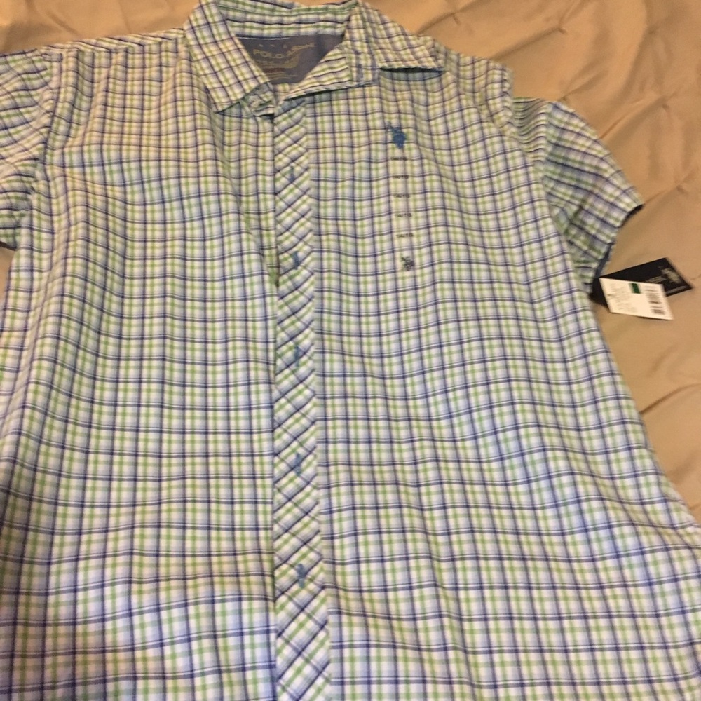 Boys polo button down